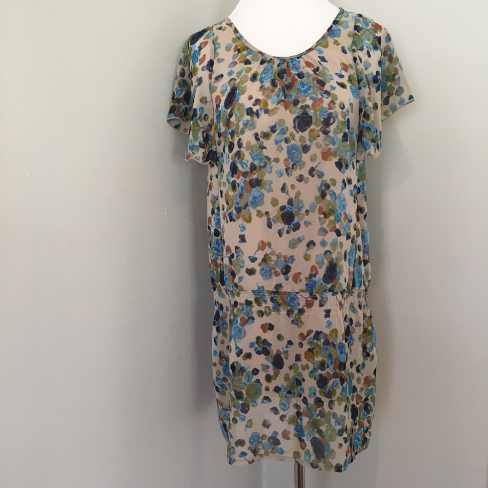 Branch et Pot Dress Floral Mixed Print Butterfly - Picture 1 of 8
